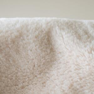 Soft faux fur prayer rug